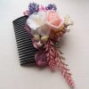 Romantic floral hair comb