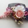 Romantic floral hair comb